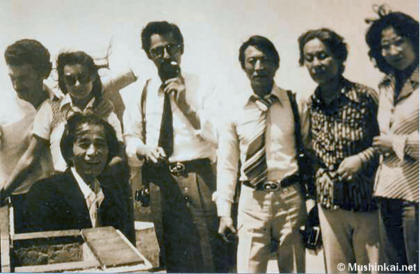 Sensei Rebola pendant la visite au Portugal de Maître Egami en 1976